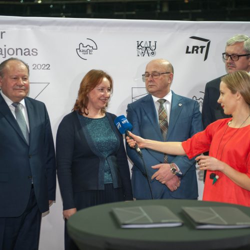 „Kaunas 2022“ ir LRT bendradarbiavimo sutartis  © Akvilės Snarskienės nuotr.