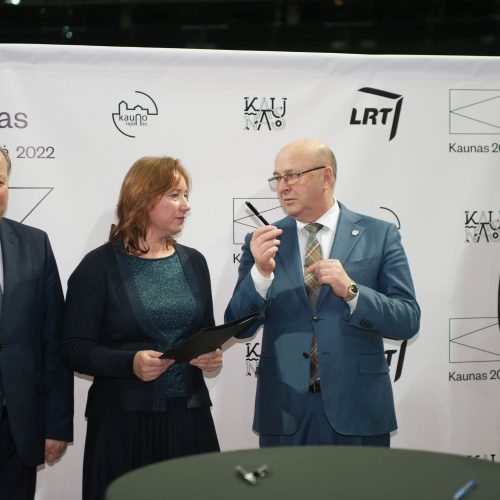 „Kaunas 2022“ ir LRT bendradarbiavimo sutartis  © Akvilės Snarskienės nuotr.