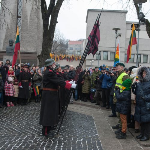 Vasario 16-osios minėjimas Kaune  © Akvilės Snarskienės, Kauno miesto savivalsdybės nuotr.