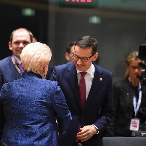 Prezidentė dalyvauja Europos vadovų susitikime  © R. Dačkaus / Prezidentūros nuotr.
