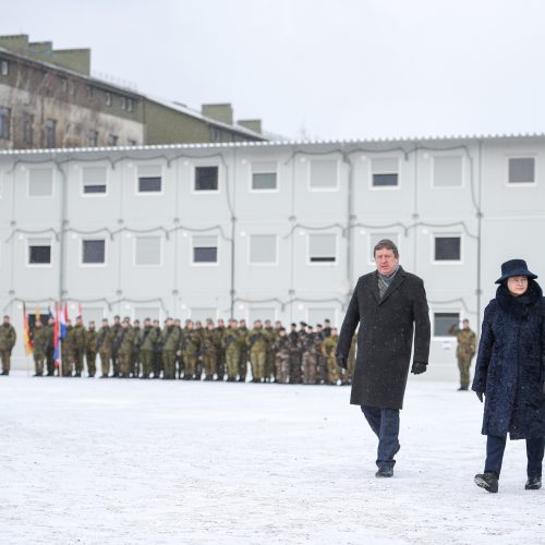 NATO batalionas Lietuvoje – jau metus  © R. Dačkaus / Prezidentūros nuotr.