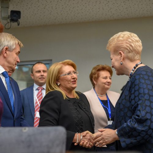 Moterų politikos lyderių suvažiavimas Seime  © V. Skaraičio / BFL, R. Dačkaus / Prezidentūros nuotr.