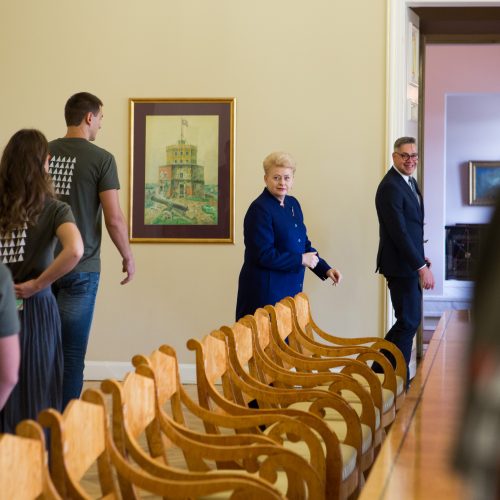 Prezidentė susitiko su „Misija Sibiras“ dalyviais  © G. Skaraitienės / BFL nuotr.