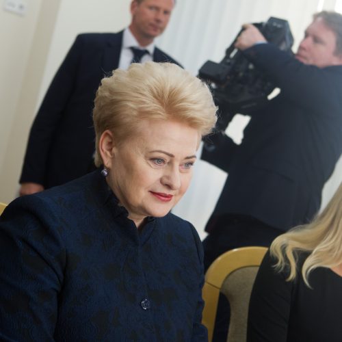 Prezidentė susitiko su Seimo valdyba  © V. Skaraičio / BFL nuotr.
