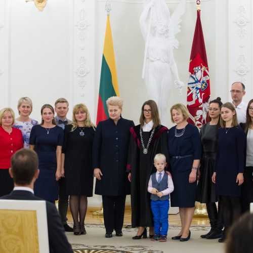 Prezidentūroje prisiekė nauji teisėjai  © V. Skaraičio / BFL nuotr.