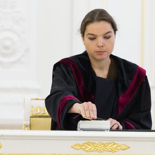 Prezidentūroje prisiekė nauji teisėjai  © V. Skaraičio / BFL nuotr.