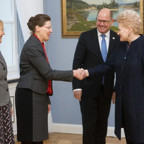 Prezidentūroje – Švedijos parlamento pirmininkas  © V. Skaraičio / BFL nuotr.