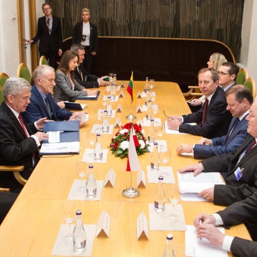 Premjeras susitiko su Lenkijos Senato pirmininku   © V.Skaraičio/BFL nuotr.
