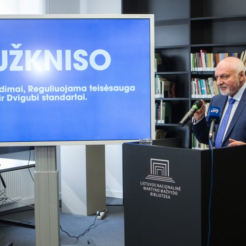 V. Mazuronis paskelbė rinkimų programą  © V. Skaraičio / BFL nuotr.