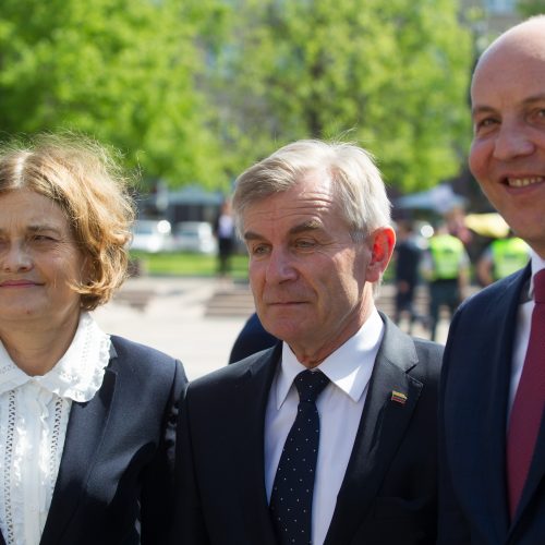 Iškilminga vėliavų pakėlimo ceremonija  © V. Skaraičio / BFL nuotr.