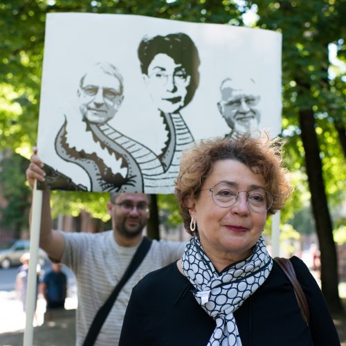 Žydai surengė protesto akciją  © V. Skaraičio / BFL nuotr.