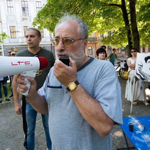 Žydai surengė protesto akciją  © V. Skaraičio / BFL nuotr.