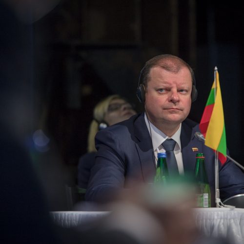 Baltijos šalių ir Lenkijos vyriausybių vadovų susitikimas Taline  © D. Janučio / LRVK nuotr.