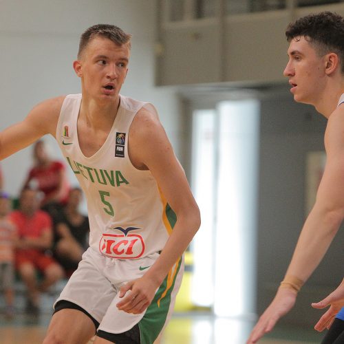 Krepšinio kontrolinės Lietuva U20 – Ukraina U20 82:76  © Evaldo Šemioto nuotr.