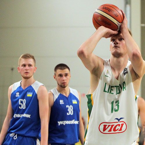 Krepšinio kontrolinės Lietuva U20 – Ukraina U20 82:76  © Evaldo Šemioto nuotr.