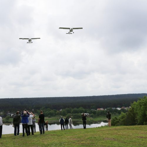 Įamžintas pirmasis Lietuvos sklandytojų skrydis  © Kauno rajono savivaldybės nuotr.