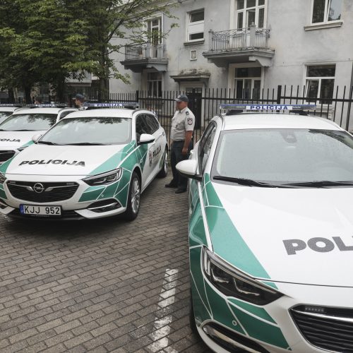 Pristatyti nauji tarnybiniai policijos automobiliai  © M. Morkevičiaus / ELTOS, Policijos nuotr.