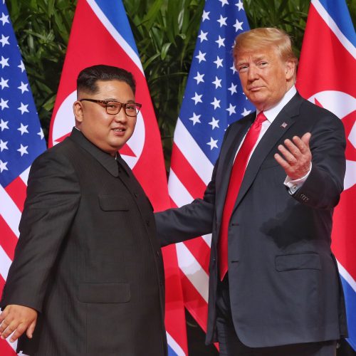 D. Trumpo ir Kim Jong Uno susitikimas Singapūre  © Scanpix nuotr.