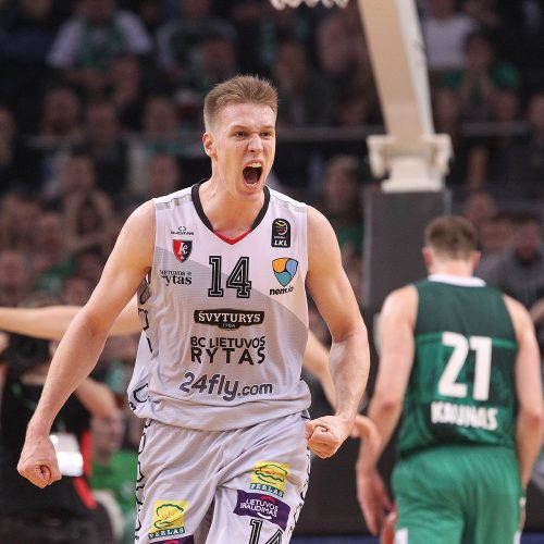 LKL: „Žalgiris“ – „Lietuvos rytas“ 63:65  © Evaldo Šemioto nuotr.