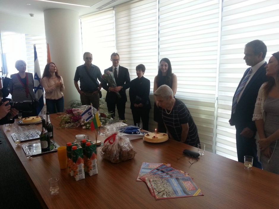 Vilniaus getą išgyvenusi F. Brancovskaja sulaukė Izraelio prezidento sveikinimo