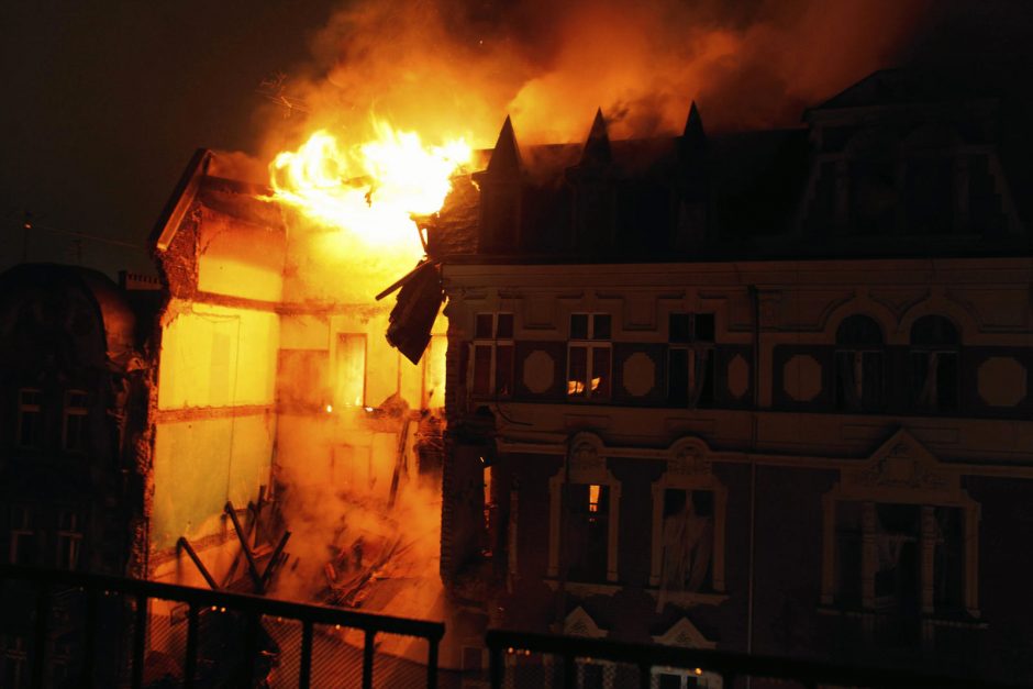 Gyvenamajame name Katovicuose sprogo dujos, yra sužeistųjų