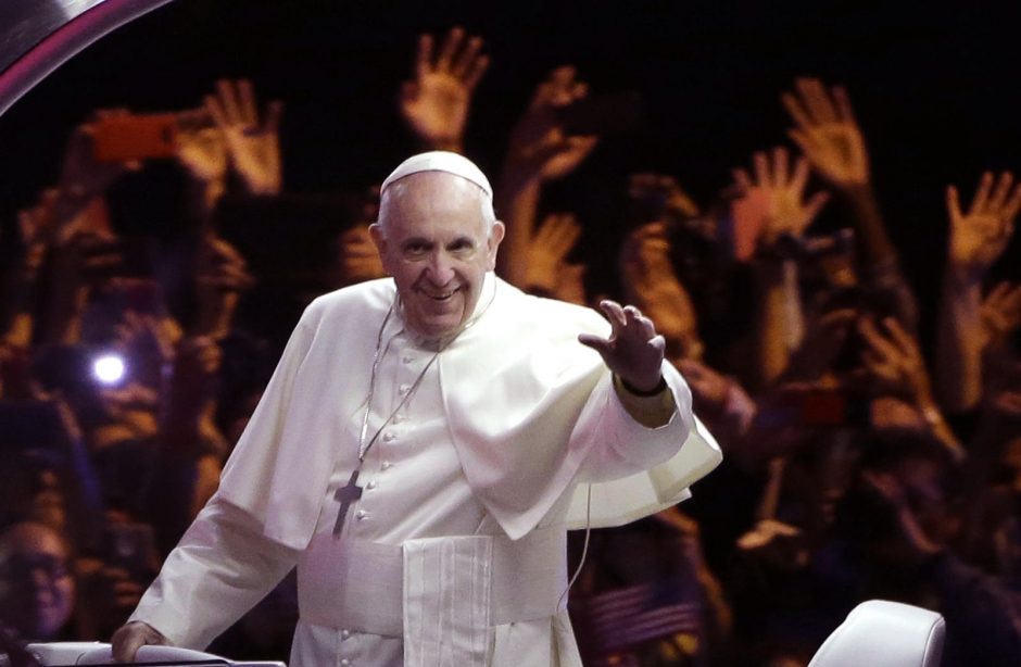 Popiežius įelektrino Filadelfiją patarimais dėl šeimos ir imigracijos