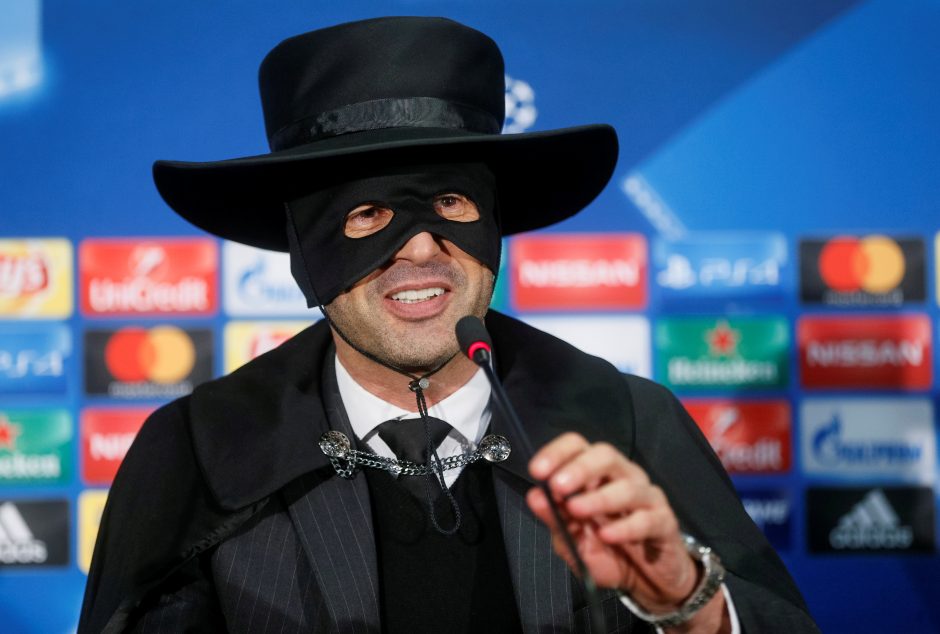 Ukrainos klubo treneris pavirto į Zorro po pergalės prieš „Manchester City“