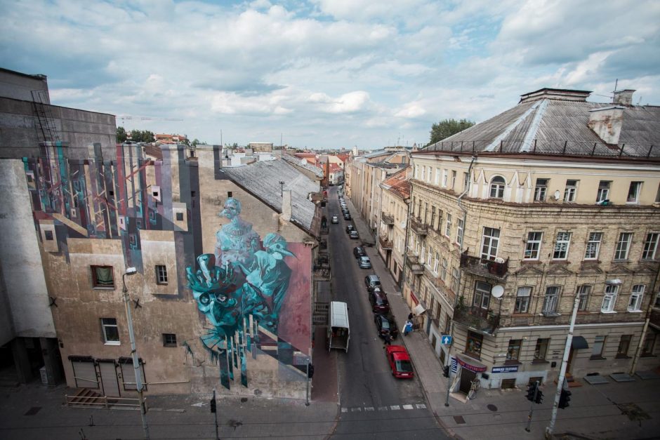 Gatvės menas įpūtė gyvybės Vilniaus stoties rajonui