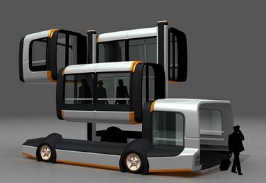 Keleivinio transporto ateitis - daugiasekcijinis autobusas