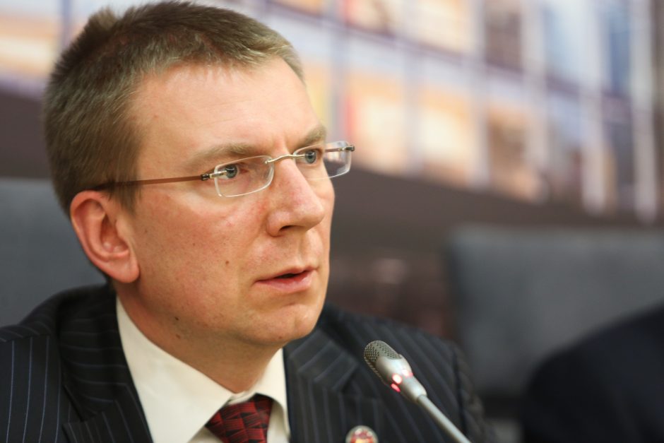 Latvijos užsienio reikalų ministras: mes neturime ko aptarti su V. Putinu