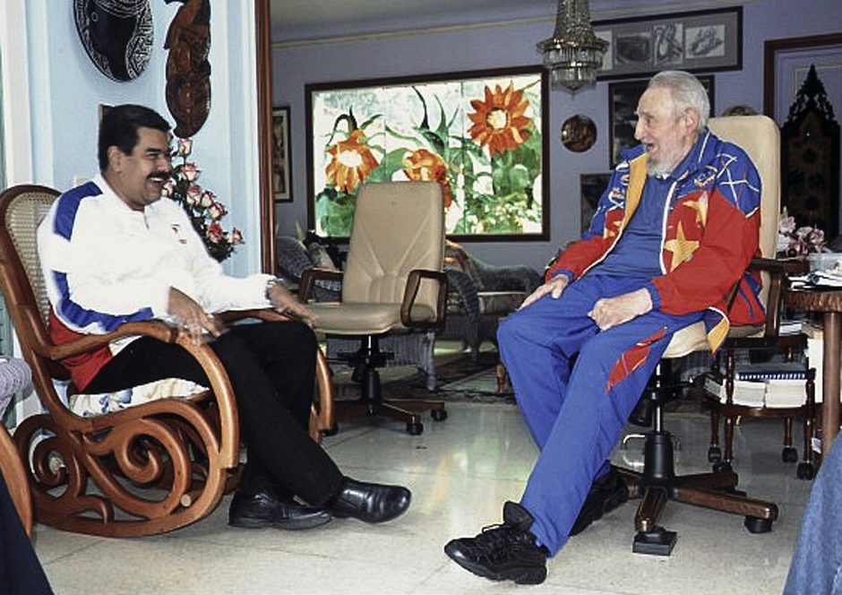 Venesuelos prezidentas netikėtai aplankė F. Castro