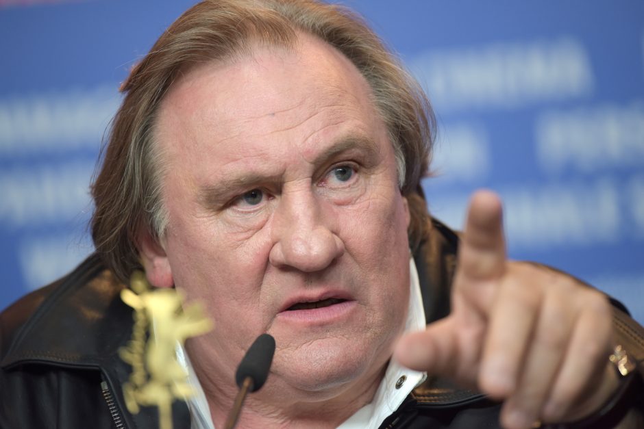 Atnaujinamas tyrimas dėl aktoriaus G. Depardieu įtariamo lytinio smurto