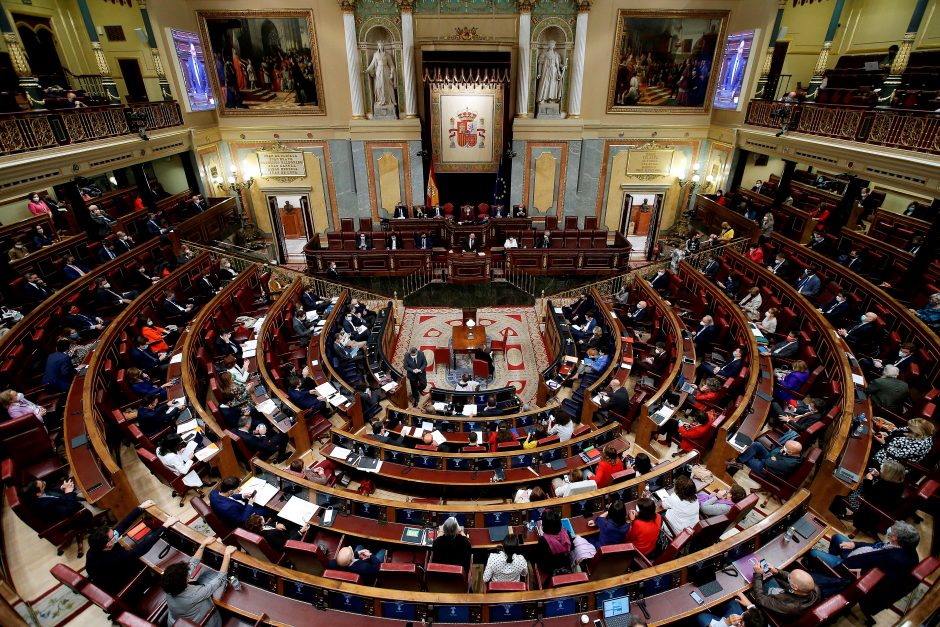 Ispanijos parlamente inicijuojamas balsavimas dėl nepasitikėjimo vyriausybe