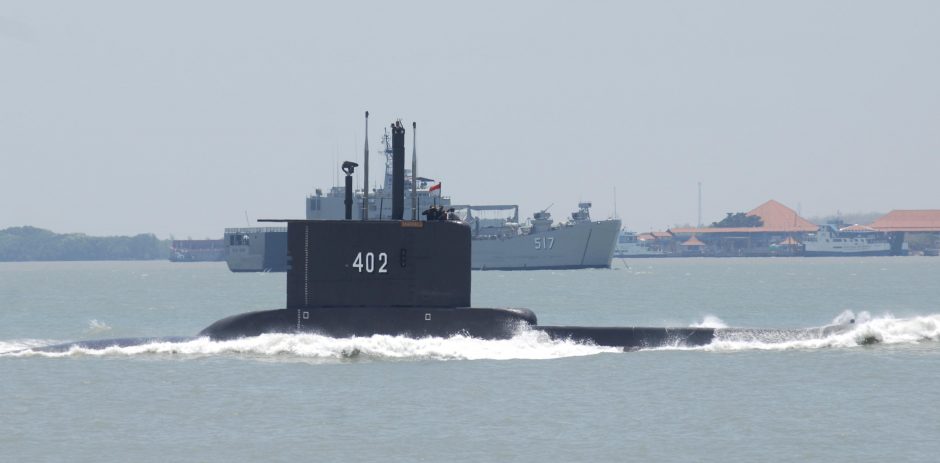 Indonezijos laivynas ieško dingusio povandeninio laivo su 53 žmonių įgula