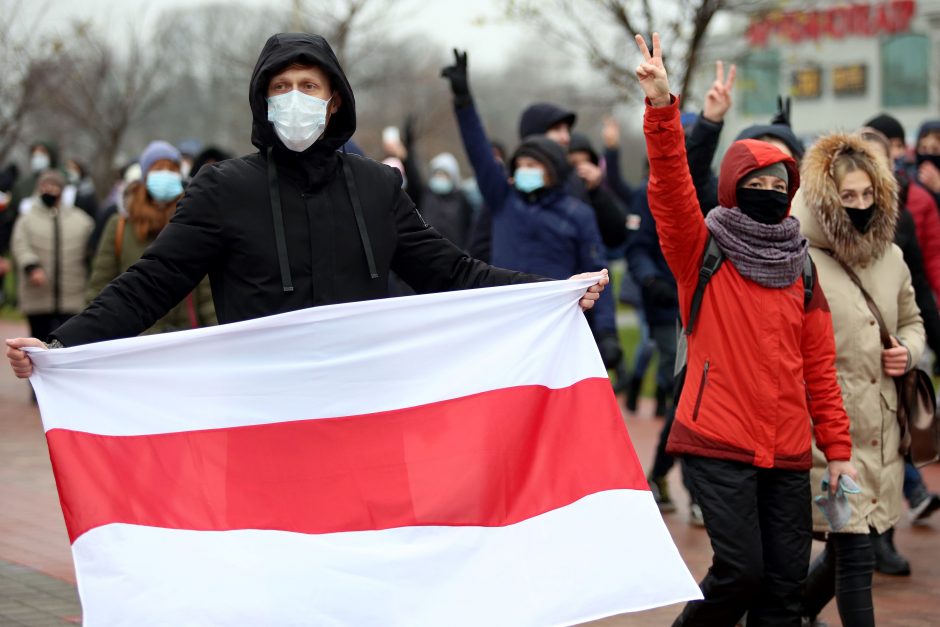 Maskvoje sulaikyti du Baltarusijoje rugpjūtį vykusių protestų dalyviai