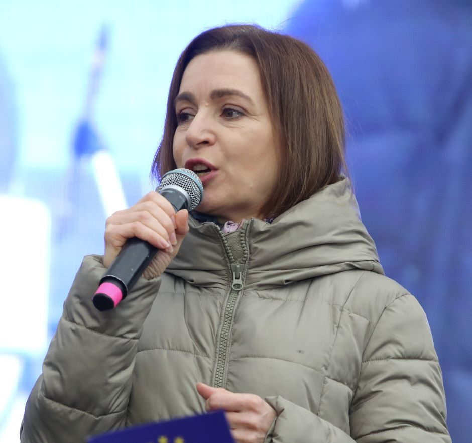 M. Sandu: Rusija bandys destabilizuoti Moldovą pavasarį prieš rinkimus