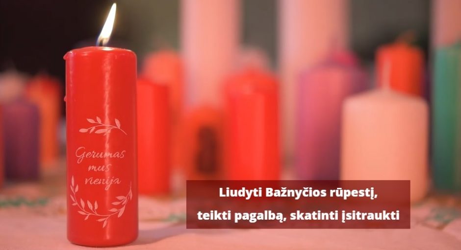 „Gerumas mus vienija“: „Caritas“ ragina uždegti žvakeles