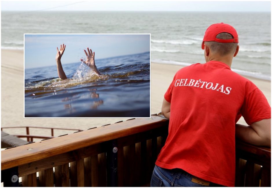 Nelaimė Melnragės paplūdimyje: gelbėtojai iš jūros traukė skendusius nepilnamečius