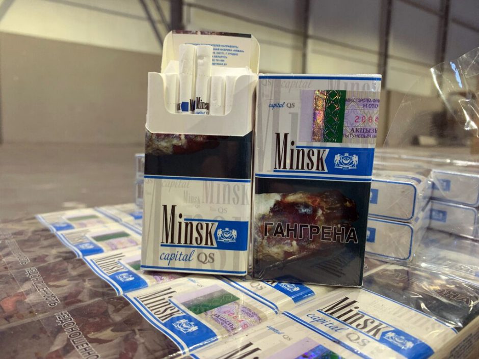 Medininkuose sulaikytame dujovežyje rasta virš 1 mln. eurų vertės cigarečių