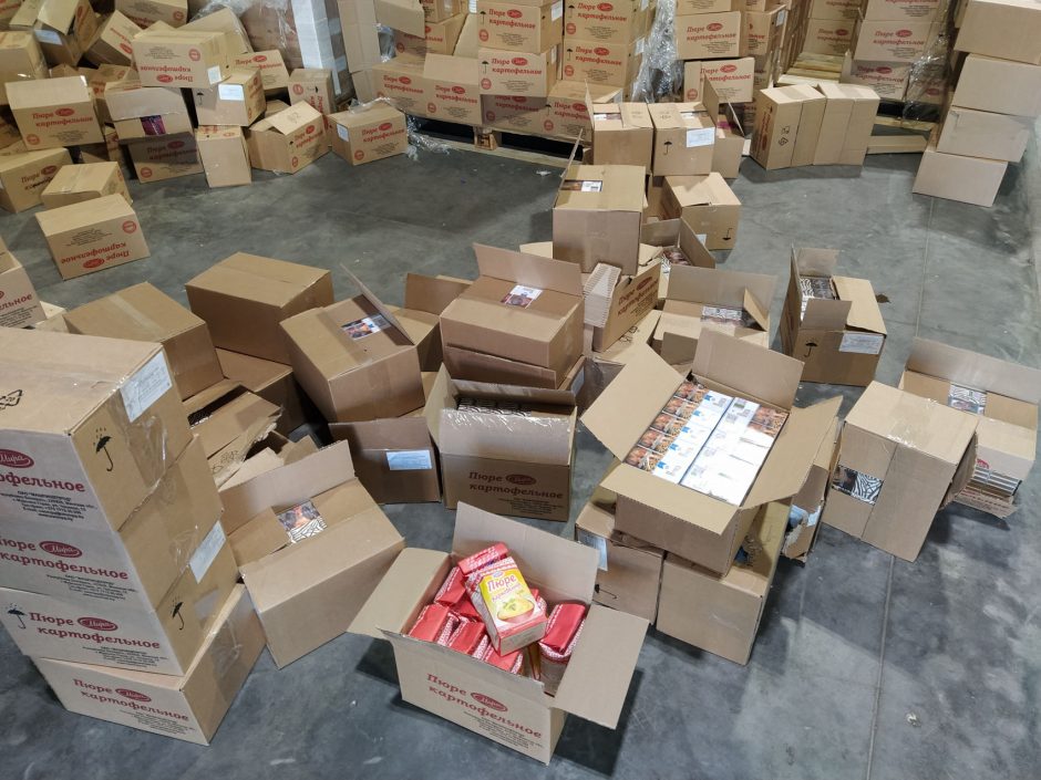 Baltarusiškoje bulvių košėje – cigarečių kontrabanda: rado apie 127 tūkst. pakelių