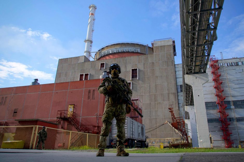 Karas: Rusija vėl apšaudė Zaporižios atominę elektrinę