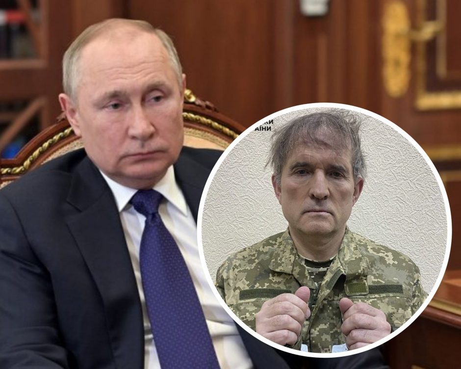 Rusija svarstys galimybę „Azovo“ pulko karius iškeisti į V. Medvedčuką