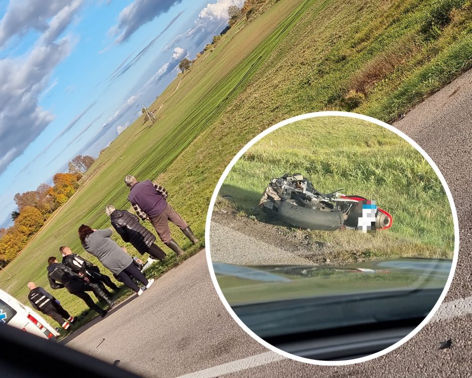 Alytaus rajone – tragiška automobilio ir motociklo avarija: žuvo žmogus