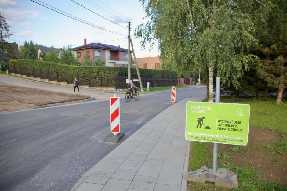 Atnaujinta sostinės Noragiškių gatvė