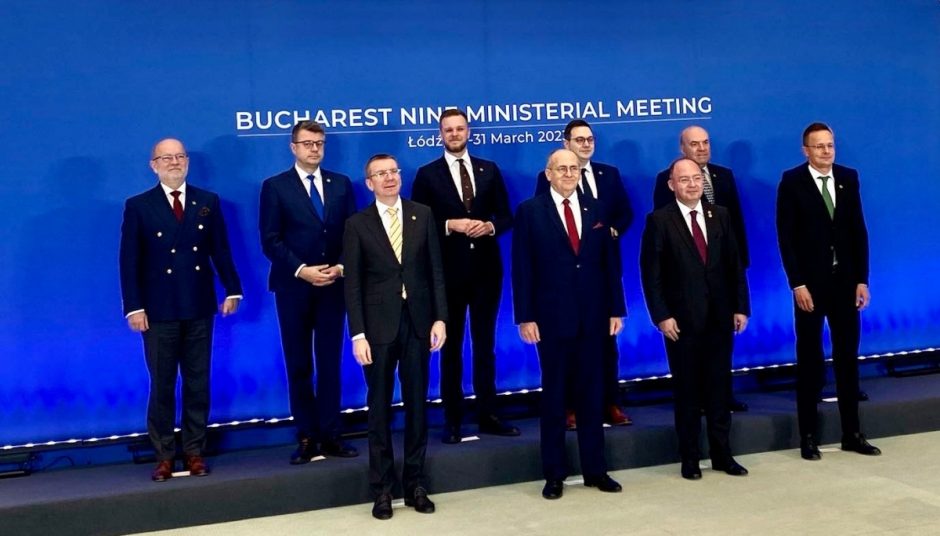 G. Landsbergis su Bukarešto devintuko kolegomis aptarė paramą Ukrainai