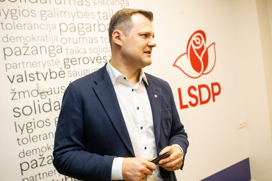 Socialdemokratų lyderis G. Paluckas kandidatuos į Seimą Žirmūnų apygardoje