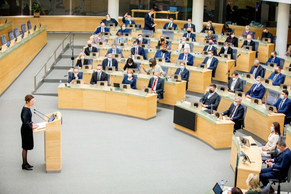 Konservatoriai pagarsino kandidatus į Seimo vicepirmininkus