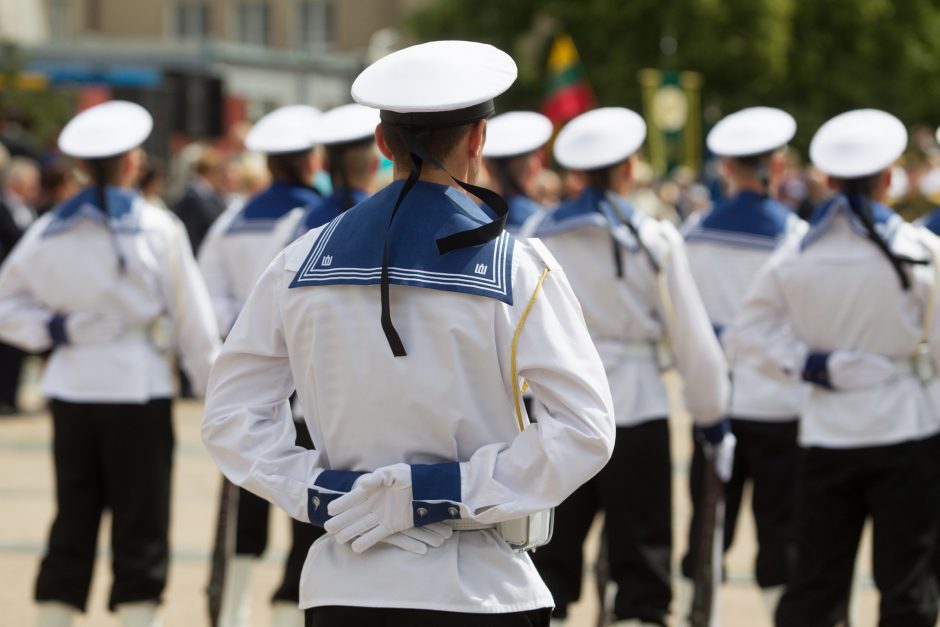 Klaipėdoje įvyko Karinių jūrų pajėgų vado pasikeitimo ceremonija