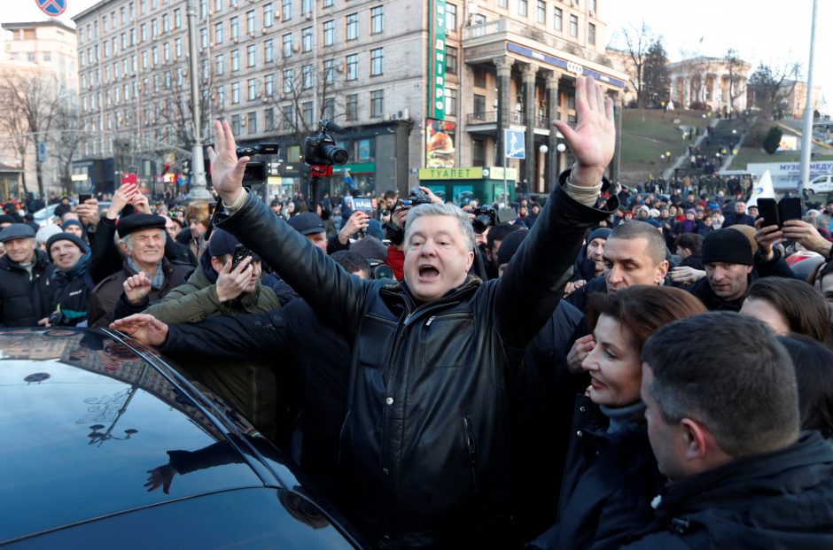 Kijeve – akcija perspėti prezidentą V. Zelenskį