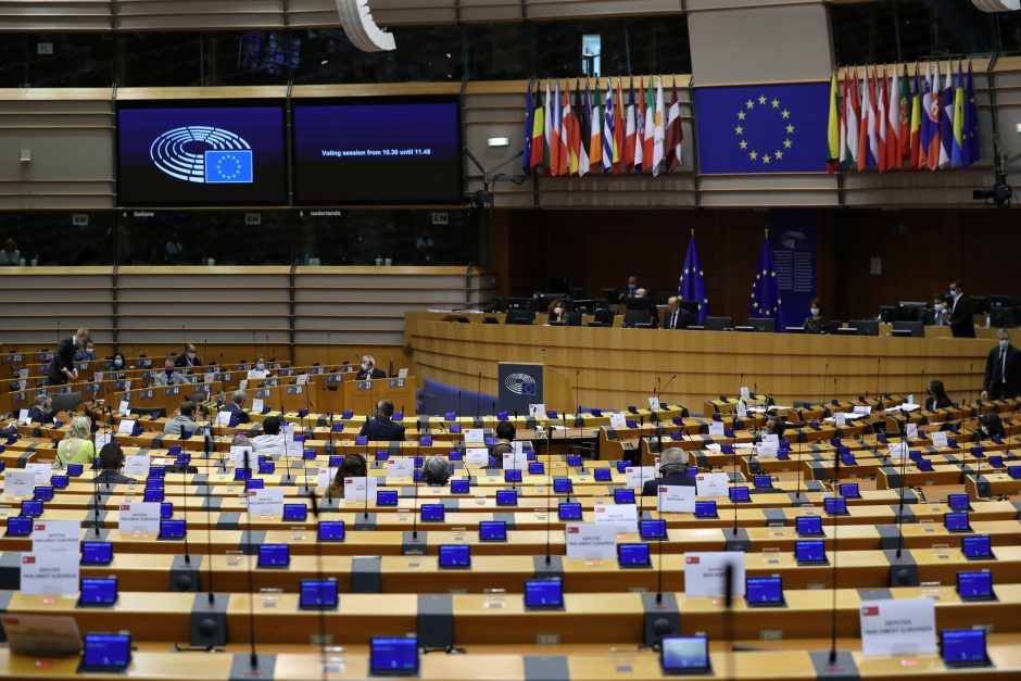 EP balsuojant dėl Baltarusijos susilaikė du Lietuvos atstovai
